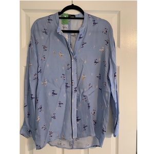 Tibi Oversized Silk Pajama Shirt